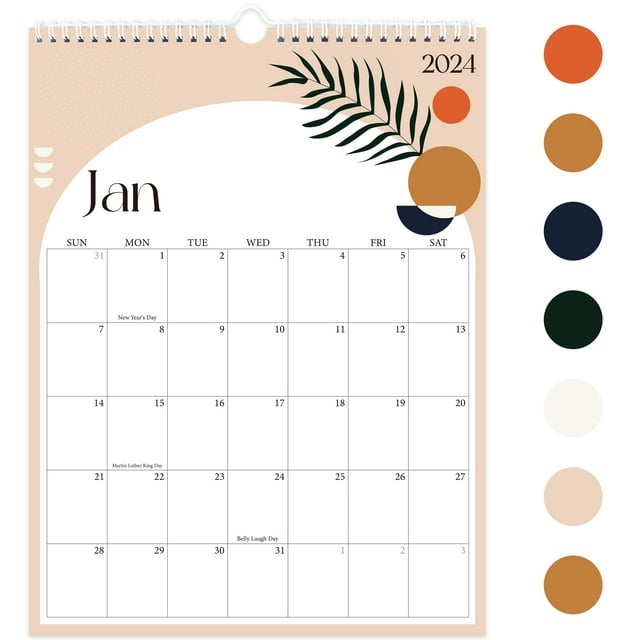 Calendar 20242025 Wall Calendar.Jan 2024June 2025.18months Monthly