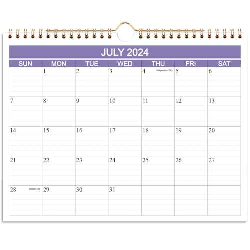 Calendar 20242025 Wall Calendar Runs from July 2025 June 2025, 12