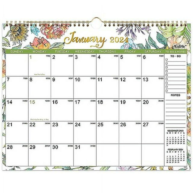 Calendar 2024 Jan. 2024 Dec. 2024, 2024 Wall Calendar, 15" x 11.5
