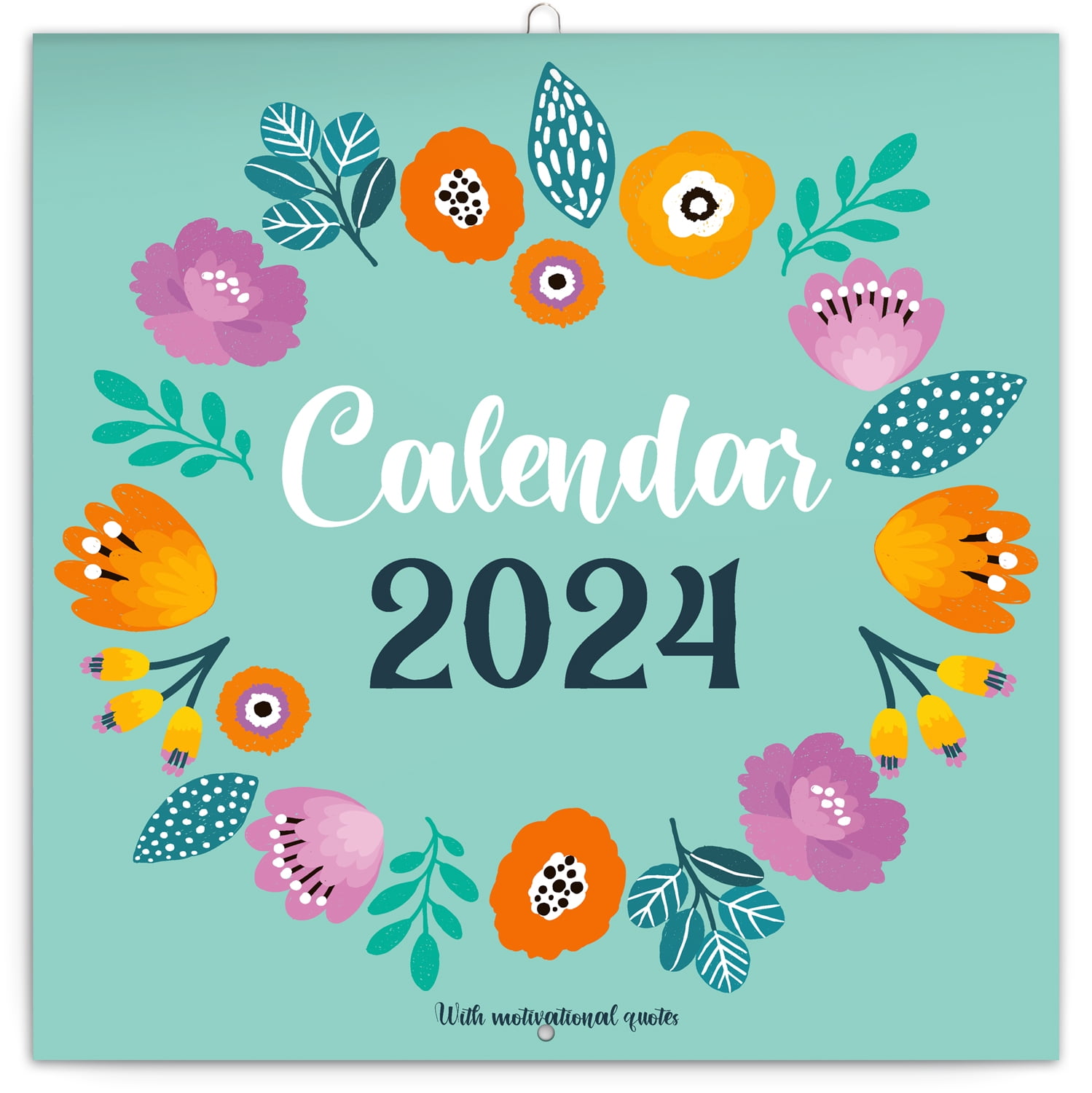 Calendar 2024, Quotes Wall Calendar, Monthly Calendar, 16 Month Hanging ...