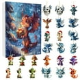 thumbnail image 1 of Calendar 2025, 12 Months Wall Calendar 2025 from January 2025 to December 2025 Christmas Countdown Calendar Mini Acrylic Dragon Baby Pendant Christmas Calendar Fmlxio Gift for Adults Multicolor, 1 of 1
