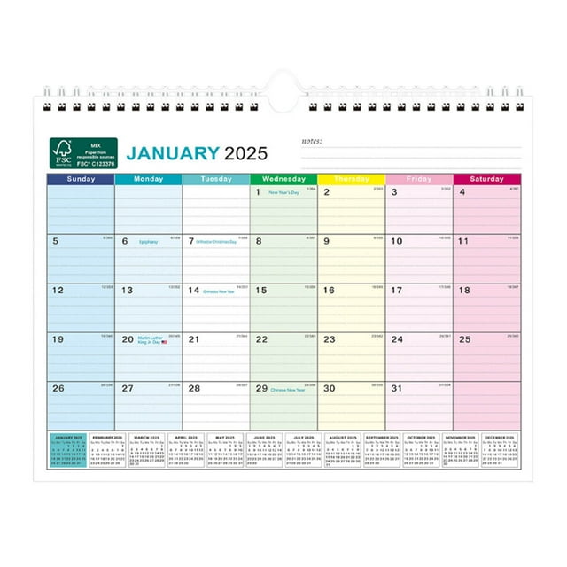 Calendar 20252026, 18 Months Wall Calendar Jan. 2025 Jun. 2026, 18