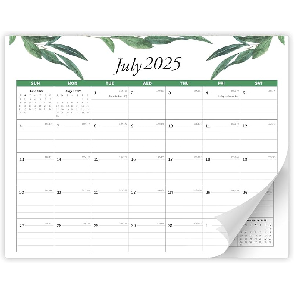 2026 Magnetic Calendar For Refrigerator - 8x10 Monthly Planner, Jan-Dec 2026, With Holidays, Leaves Design