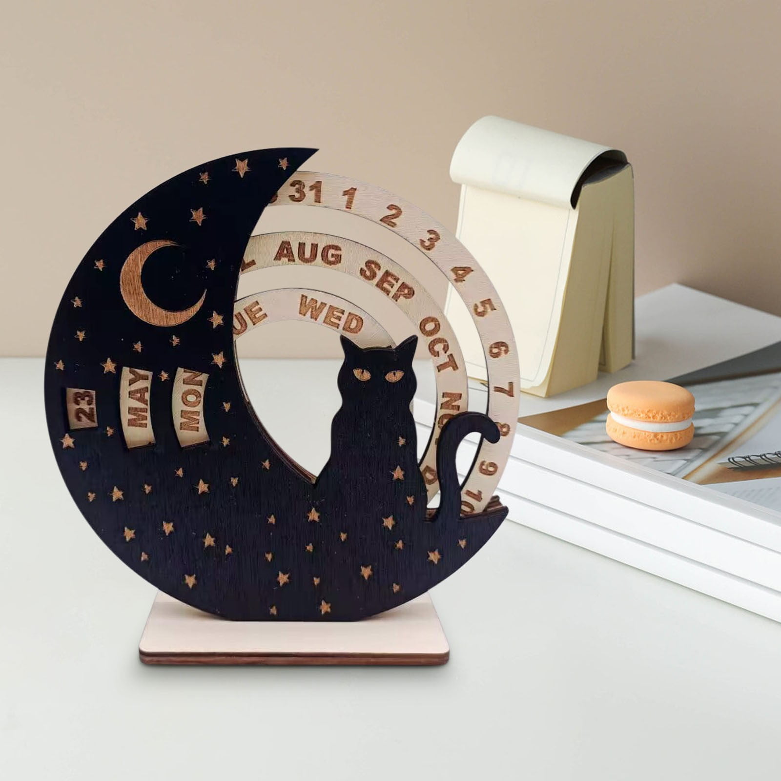 Calendar 20252026 Calendar Planner Wooden Perpetual Calendar Circular