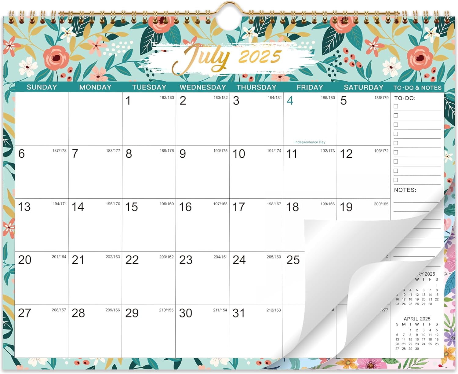 Calendar 20252026 Wall Calendar 20252026, Jul. 2025 Dec. 2026, 18