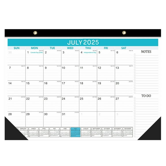 Calendar 2025 English Version 18 Month Countdown English Desktop Desk Calendar Desk Calendar 2024-2025
