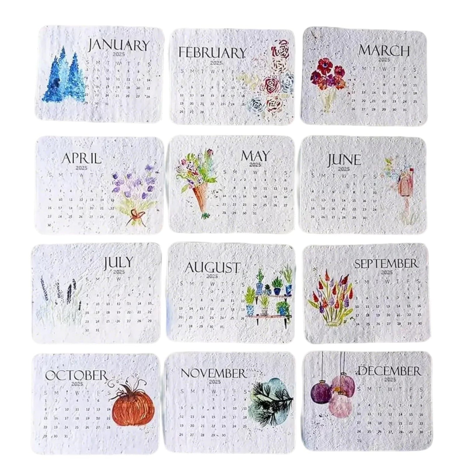 Calendar 2025 From January 2025 To December 2025 Perfect Modern