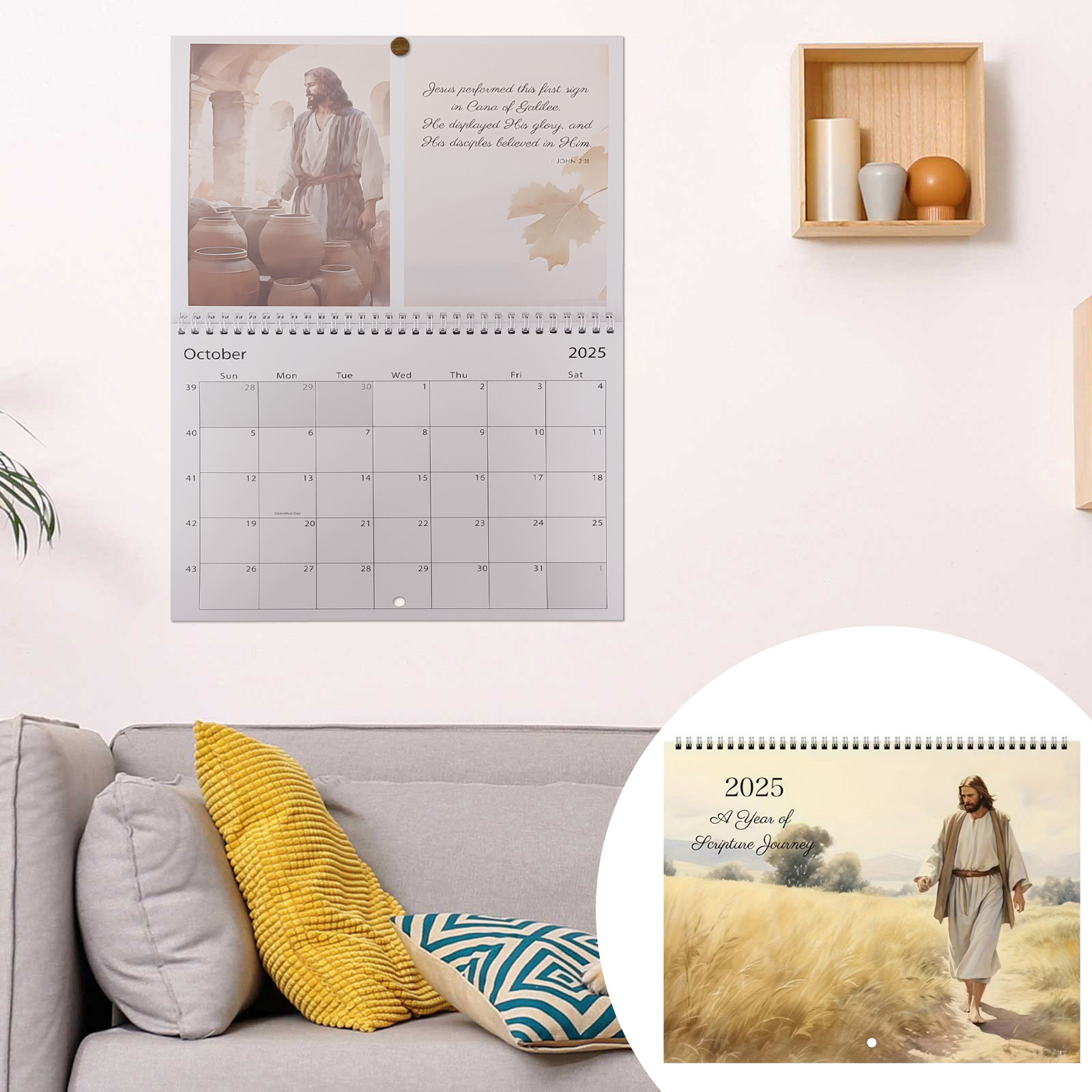 Calendar 2025 Monthly Wall Calendar Inspirational Wall Calendar 2025