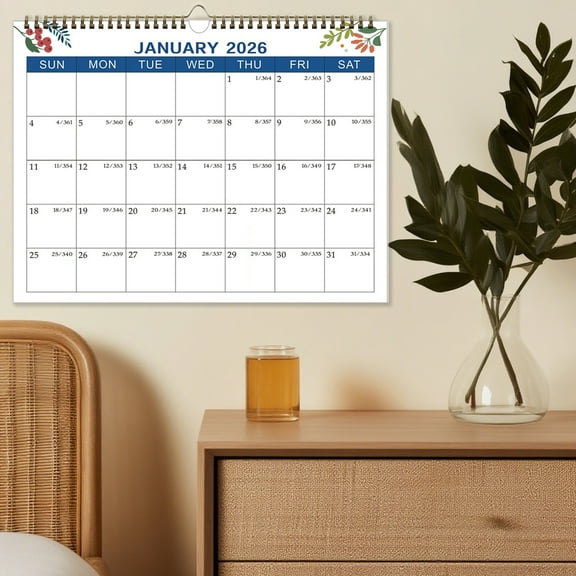 Calendar 2025 Wall Calendar 2025-2026 18 Monthly Minimalists Desktop Calendar Extended Planning Organizer English Version Desk Planner With To Do List for Home,Office