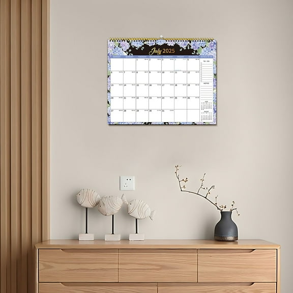 Calendar 2026 - Includes July 2025 To December 2026 - 18 Monthly Wall Calendar 2025-2026 14.7 x 11.3 Inch Thick Paper With Julian Dates And Block For New Year And Christmas Presents