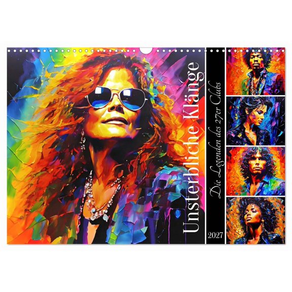 Calendar 2027 US Version Immortal sounds (Wall Calendar 2027 17" 12" landscape), CALVENDO 12 Month Wall Calendar
