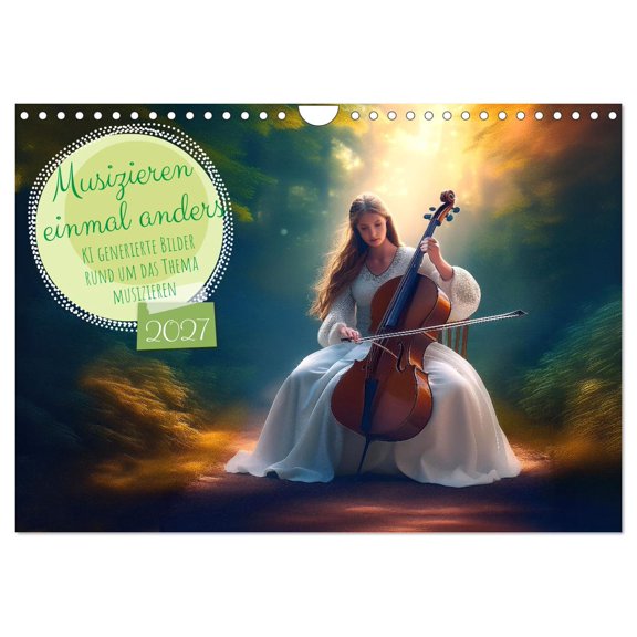 Calendar 2027 US Version Making music in a different way (Wall Calendar 2027 12" 8" landscape), CALVENDO 12 Month Wall Calendar