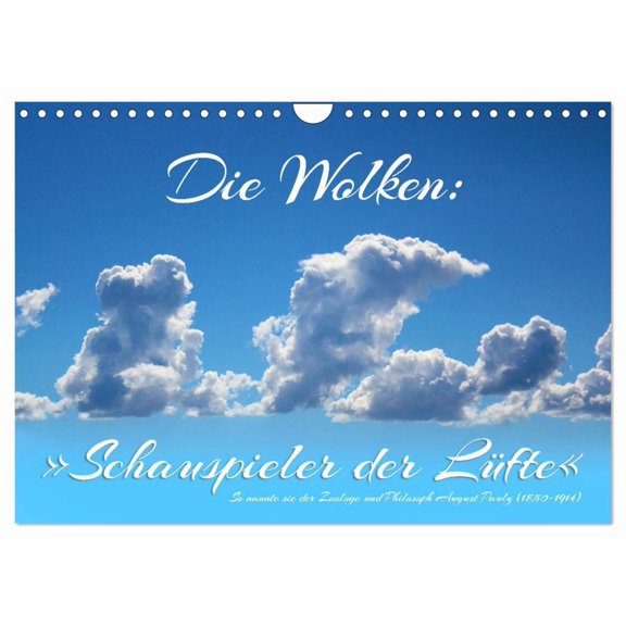 Calendar 2027 · US Version · The clouds: "Actors of the air (Wall Calendar 2027 12" × 8" landscape), CALVENDO 12 Month Wall Calendar