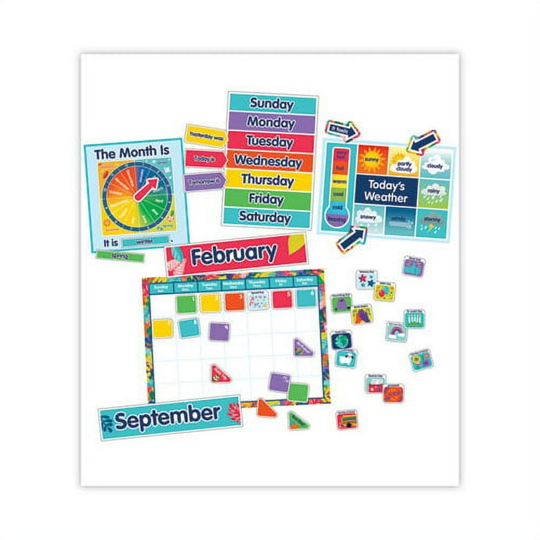 Calendar Bulletin Board Set, One World, 134 Pieces Calendar Bulletin Board Set, One World, 134 Pieces