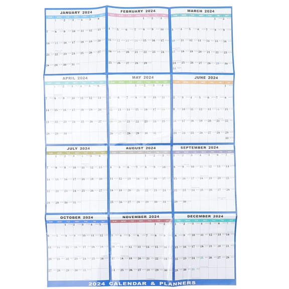 MIPCASE Reusable Wall Calendar Set with White Paper, Simple Design for Home and Office Use, Planning Tool