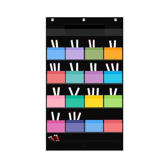 Calendar Chart 18 Pocket Hanging Chart for Classroom Decoration