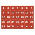 thumbnail image 1 of Calendar Dates Accessory Magnets, White on Red, 1 of 1