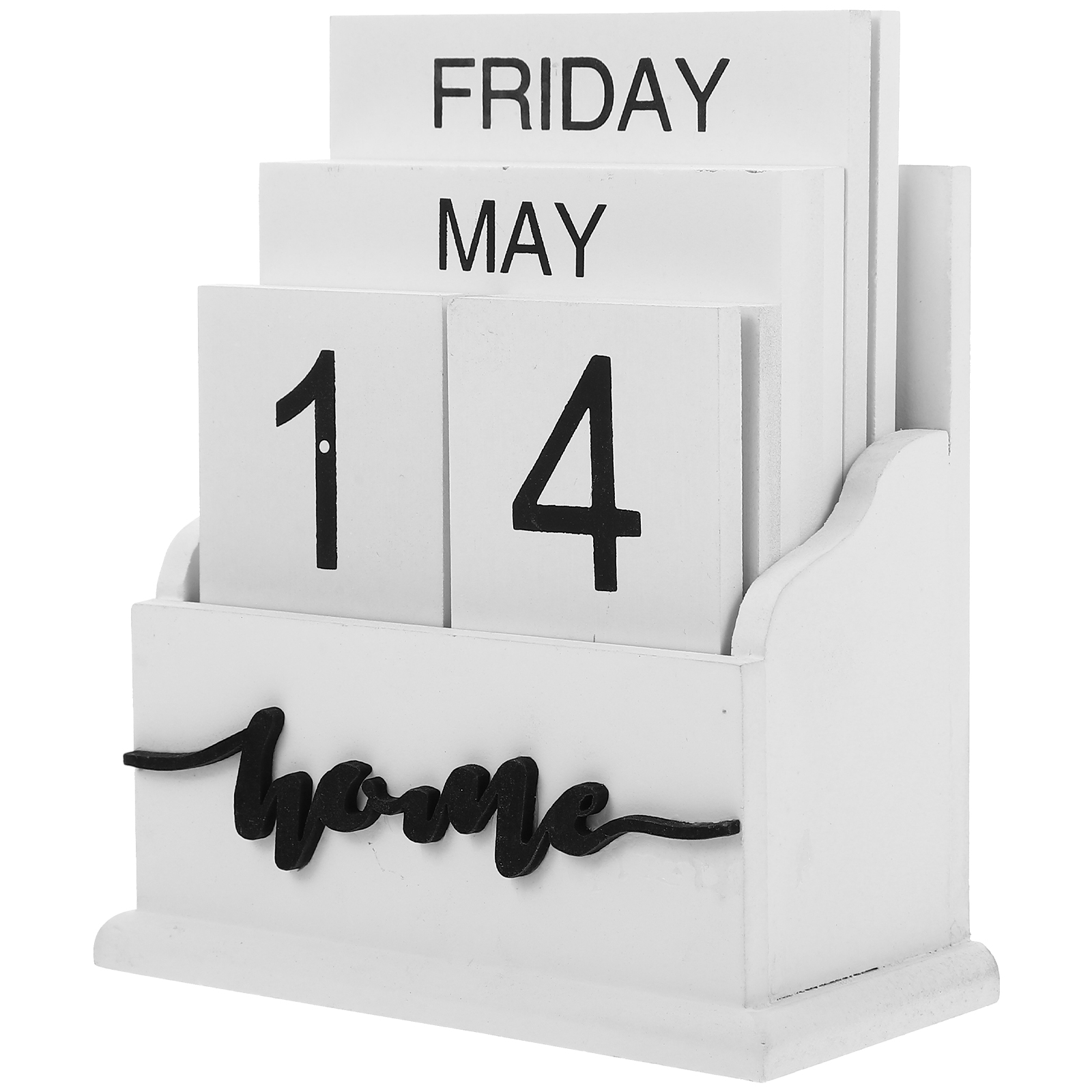 Calendar Desk Calendars Table Wood Craft Wooden Date Dining Room Decor