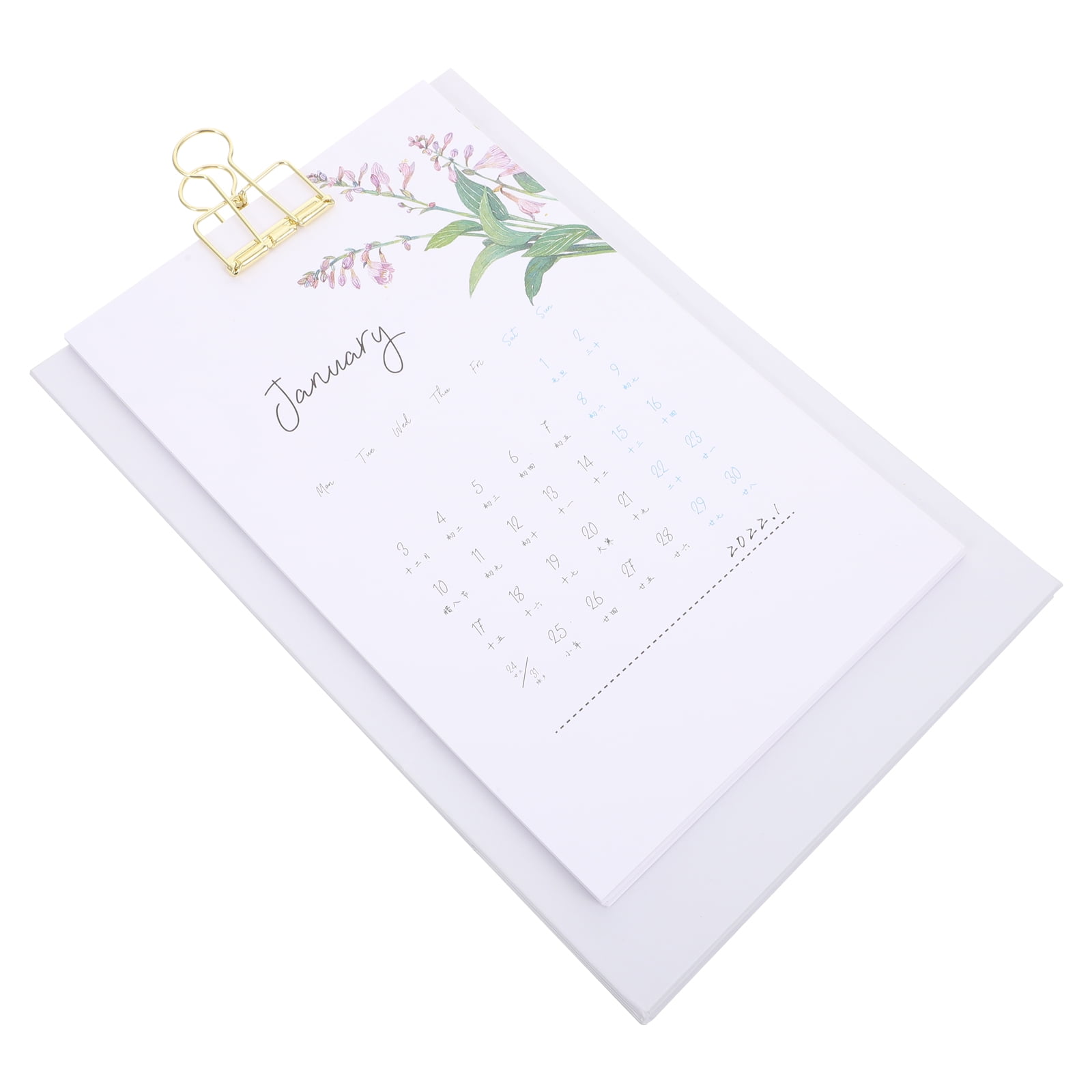 Calendar Easel Table Monthly Desk Desktop 2022 Tabletop Standing Calendars Office
