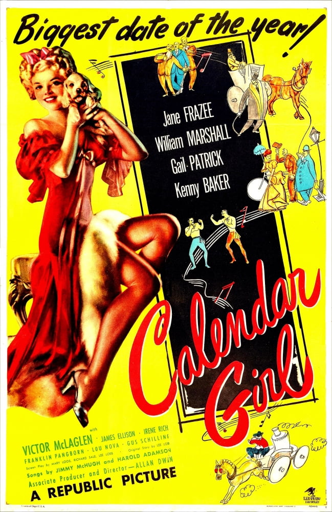 Calendar Girl U Canvas Art - (24 x 36)