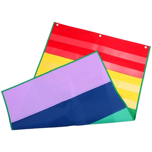 Calendar Hanging Bag School Supplies Cards Storage Pocket Clear Cell Phone Wall Pockets