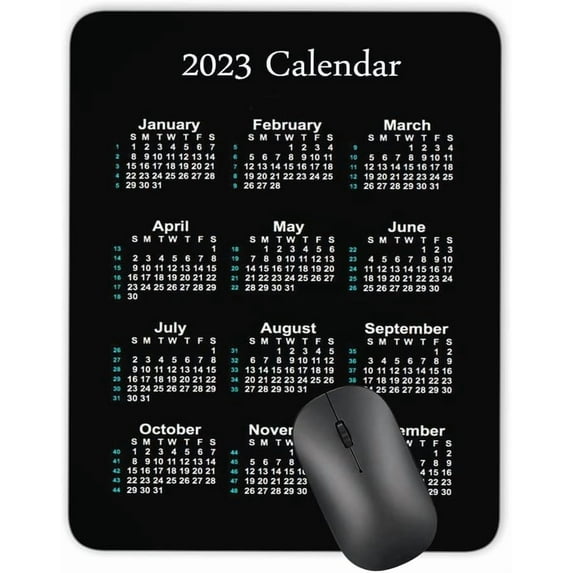 Calendar Mouse pad, 2026 Water Drop Background Calendar Natural Rubber Mouse Pad, Quality Creative Gaming Rectangle Mouse Personalized Desk Mouse Pad 9.5 inch x 7.9 inch