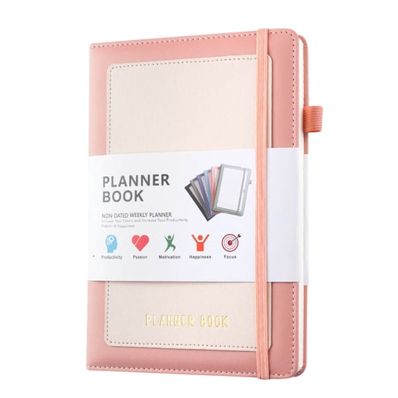 Calendar Notebook Planner Undated Budget and Ledger A5 Size Undated Weekly Planner for Home Office