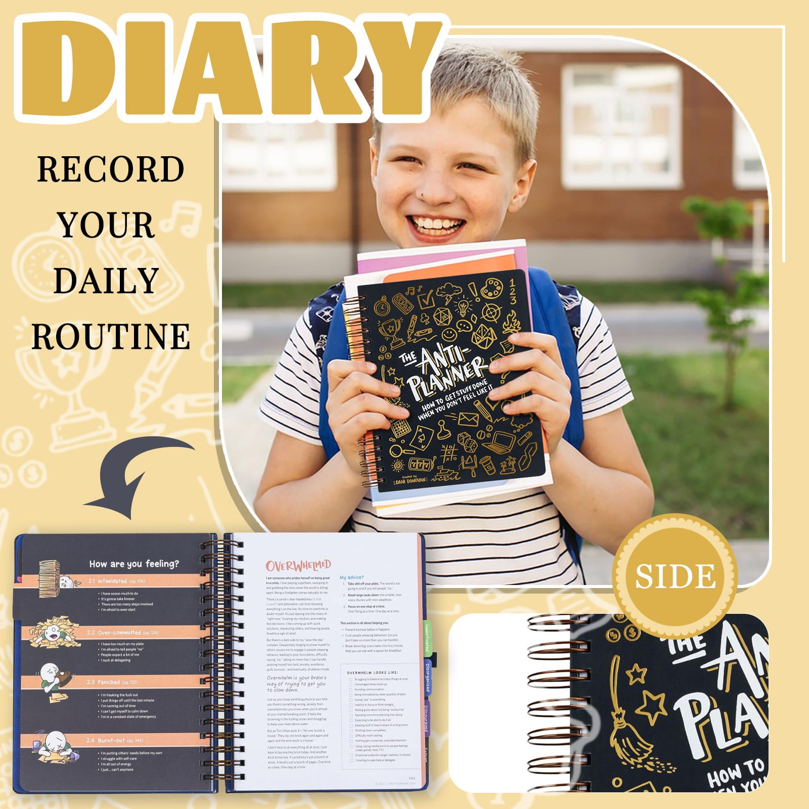 Calendar Planner,Planner Notebook,Planner 20242025,AntiPlanner Labels