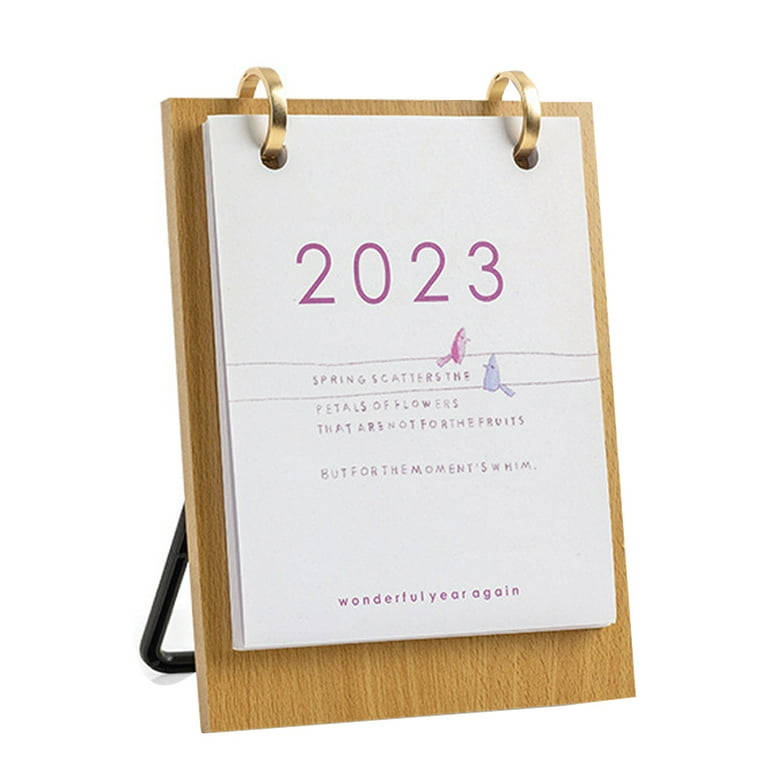 Calendar Stand Up Calendar Schedule Desk Calendar Table Top Calendar  Standing Flip Desk Calendar Small Desk Calendar for Home School Office  Table Desk Decoration - Walmart.com