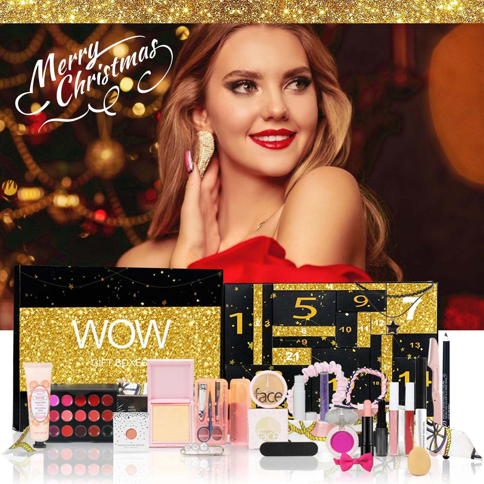 Calendario De Adviento Aquillaje 2024 BODY & EARTH Christmas Advent