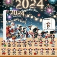Calendario de Adviento de 2025 con cuenta regresiva Calendario de Adviento de Navidad de 24 días
