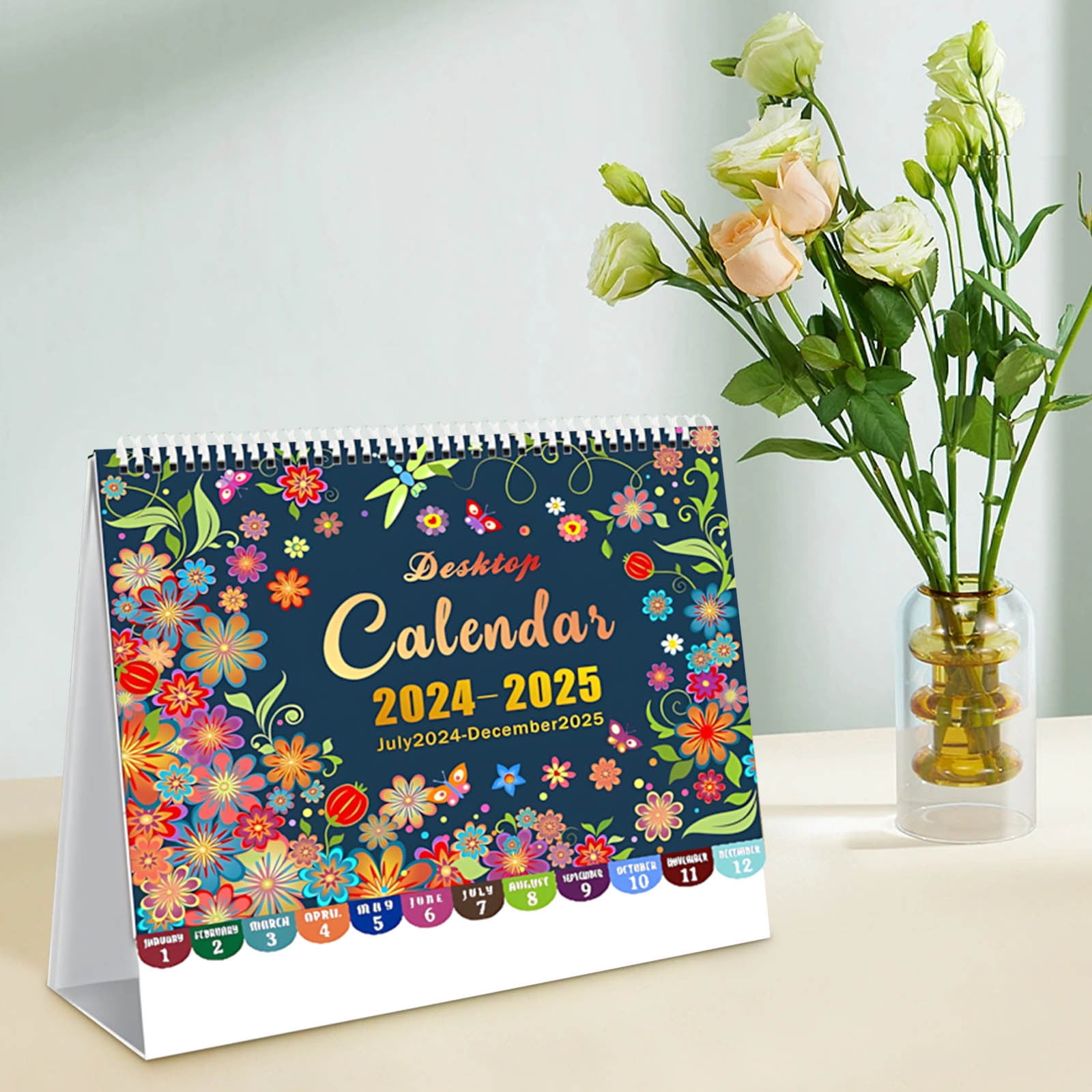 Calendario de cuenta regresiva 2025, planificador de tarjetas