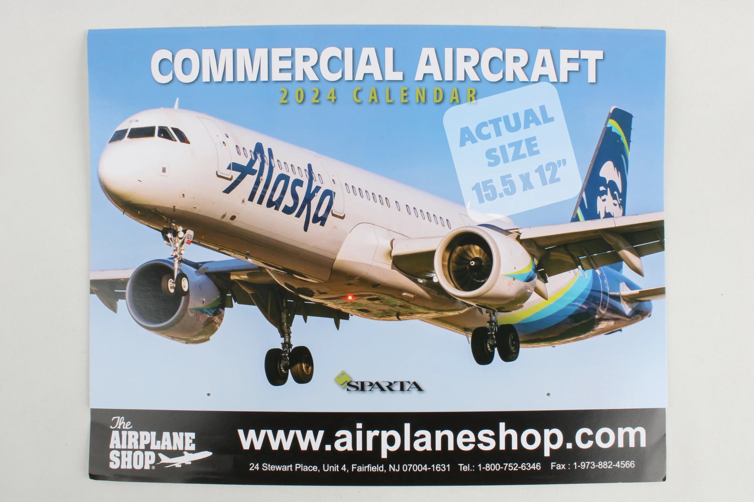Calendars CAL1739 Sparta 2025 Commercial Airline Calendar
