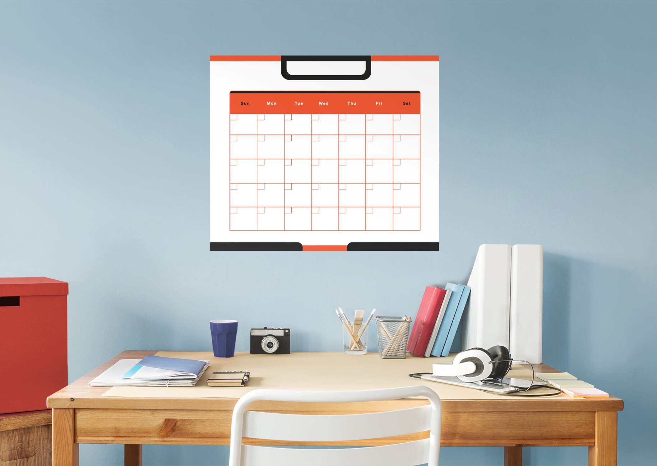 Calendars Upside Down Modern One Month Calendar Dry Erase Removable