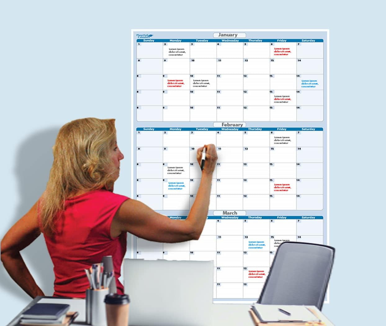 Calendars Vertical 90 Day Dry and Wet Erasable Calendar Large Wall Calendars Vertical 90 Day Dry and Wet Erasable Calendar Large Wall