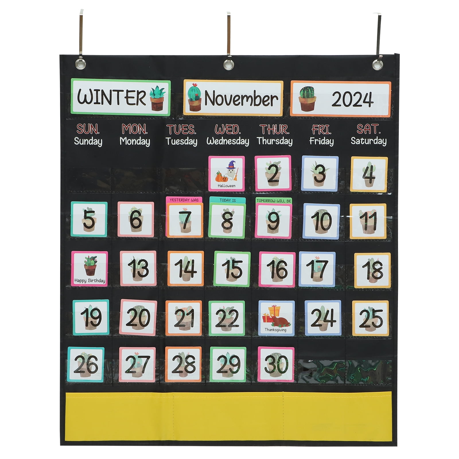 Calendars Wall Hanging Weekly Decor for Home Kids School Family Bag ...