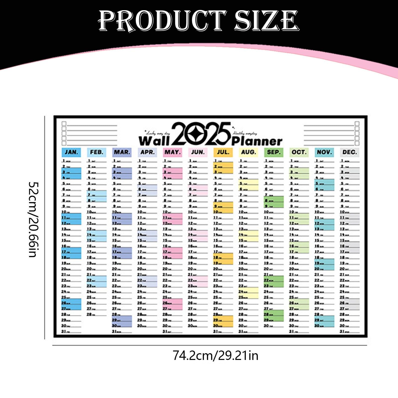 Calender Year Planner 2025 Wall Calendar (74 X 52 Cm) Wall Planner Calender Year Planner 2025 Wall Calendar (74 X 52 Cm) Wall Planner