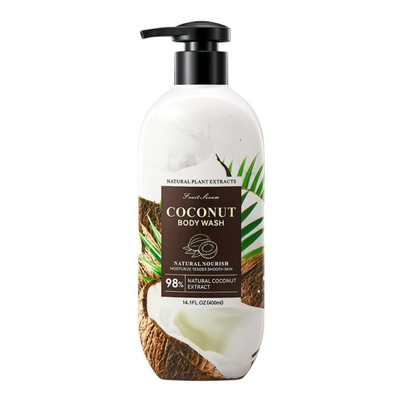 Calendula Coconut Shower Gel For Family Bathing Easy Rinse 400Ml Plastic Bottle