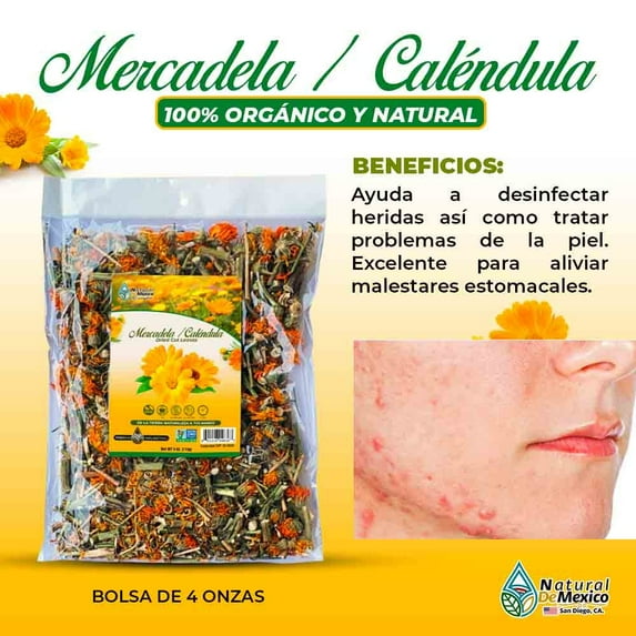 Calendula/Mercadela Flower 4 oz.-113g. - Organic Whole Flower Calendula Herba Tea
