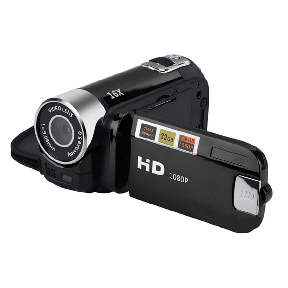 Calentiel Videocameras [camcorders],Video Camera Camcorder with LED Fill Light, 16X Digital Zoom Camera Recorder 3.0" LCD Screen Vlogging Camera for YouTube with Remote Control, 2 Batteries