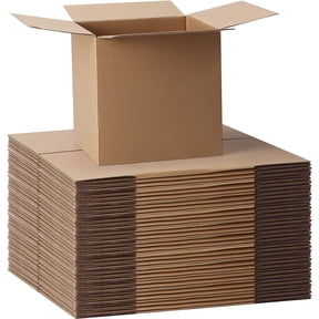 Calenzana 40 Pack 6x6x6 Shipping Boxes, Corrugated Cardboard Box for Shipping and Mailing, Brown, Recycled