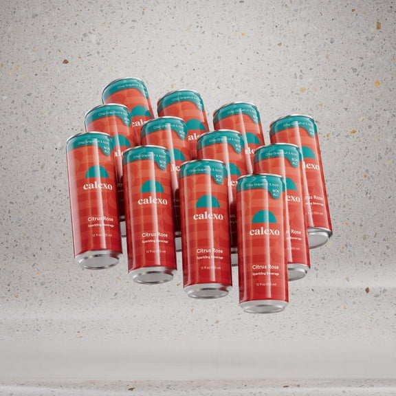 Calexo Citrus Rose Non Alcoholic Sparkling Beverage 12 oz. 12pk 0.0% ABV