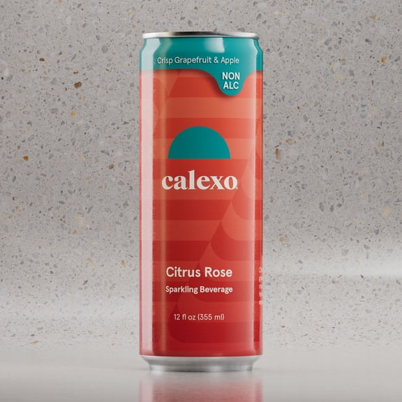 Calexo Citrus Rose Non Alcoholic Sparkling Mocktail 12 oz. 4pk Box 0.0% ABV
