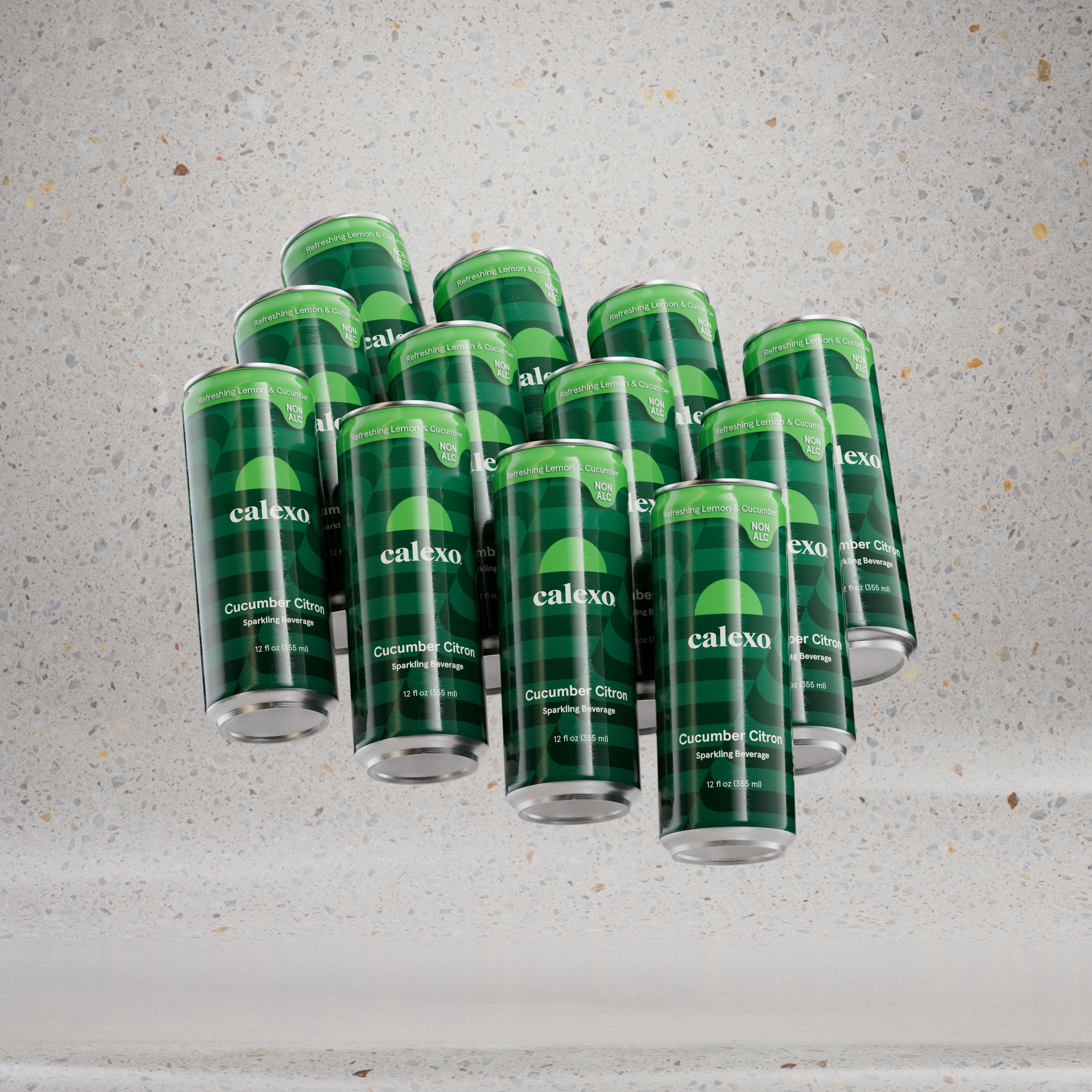 Calexo Cucumber Citron Non Alcoholic Sparkling Beverage 12 oz. 12pk 0.0% ABV