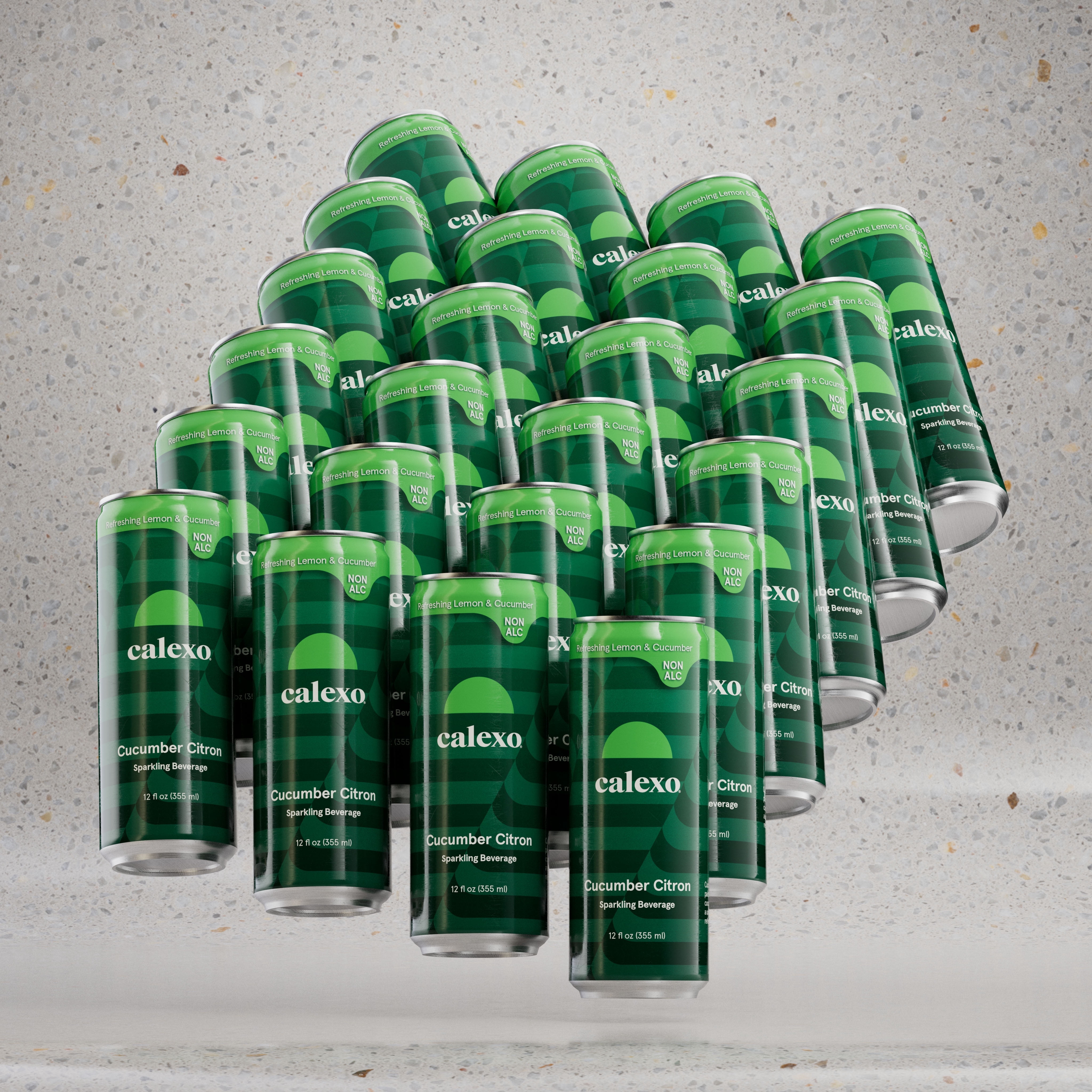 Calexo Cucumber Citron Non Alcoholic Sparkling Beverage 12 oz. 24pk 0.0% ABV