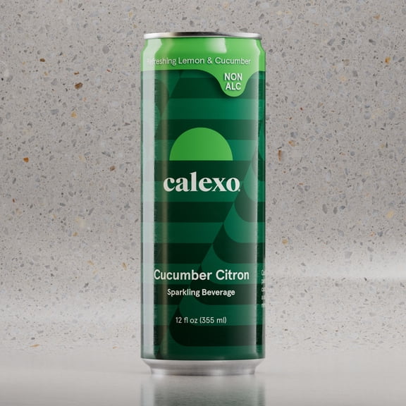 Calexo Cucumber Citron Non Alcoholic Sparkling Mocktail 12 oz. 4pk Box 0.0% ABV