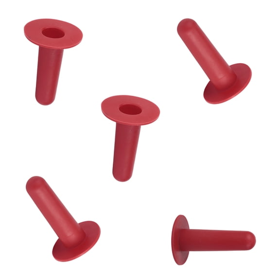 Calf Bottle Nipple Replacement, Red White Threaded Teat for Daily Feeding Care with 2.46in Base, 3.79inch Height