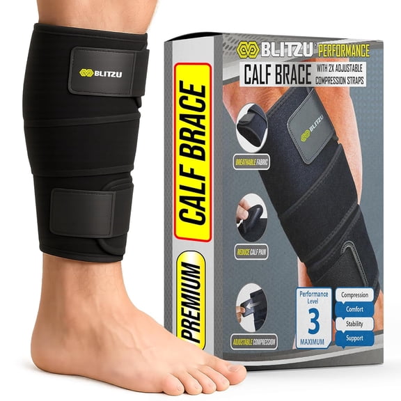Calf Br for Torn Mucle, Adjable Neoprene Compreion leeve Women, Men, Runner. upport Wrap hin plint, train, Tear, Lower Leg Tibia Injury, and Pain Relief. M