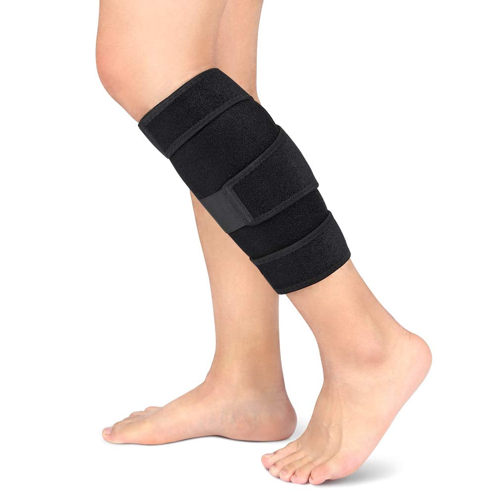  ROXOFIT Calf Brace for Torn Calf Muscle and Shin Splint Pain  Relief - Calf Compression Sleeve for Strain, Tear, Lower Leg Injury -  Neoprene Runners Tibia Splints Wrap for Men and