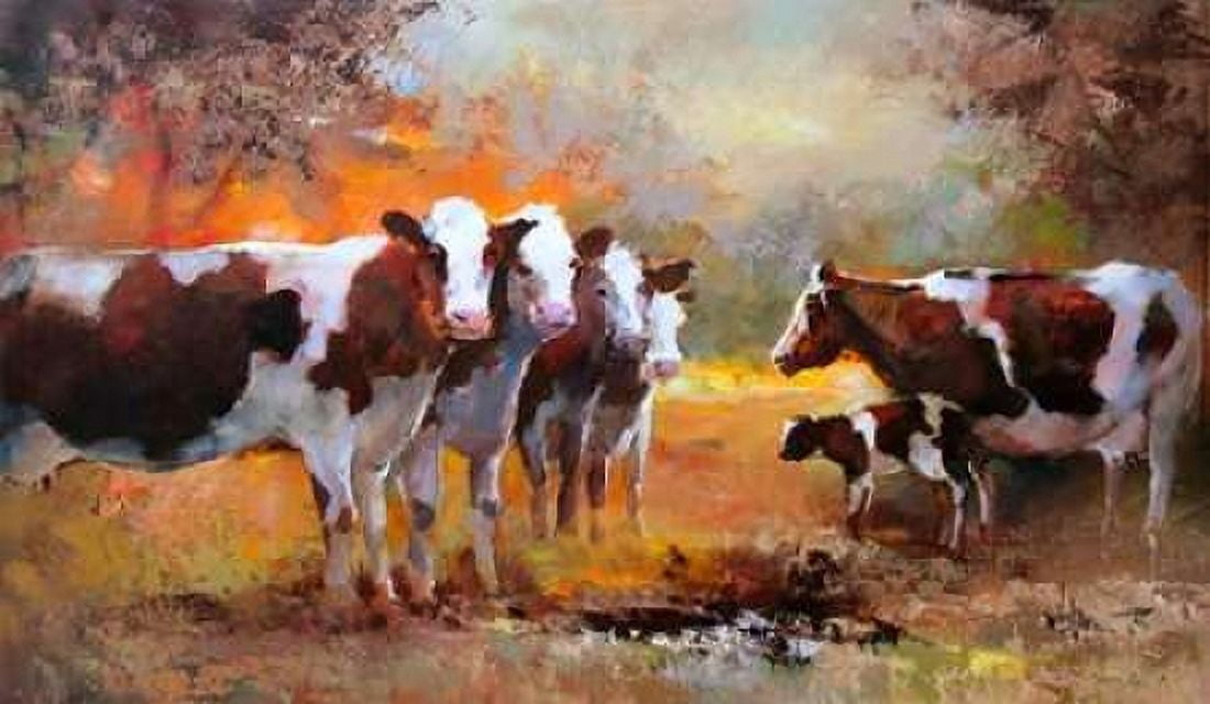 Calf Canvas Art - Willem Haenraets (24 x 36)
